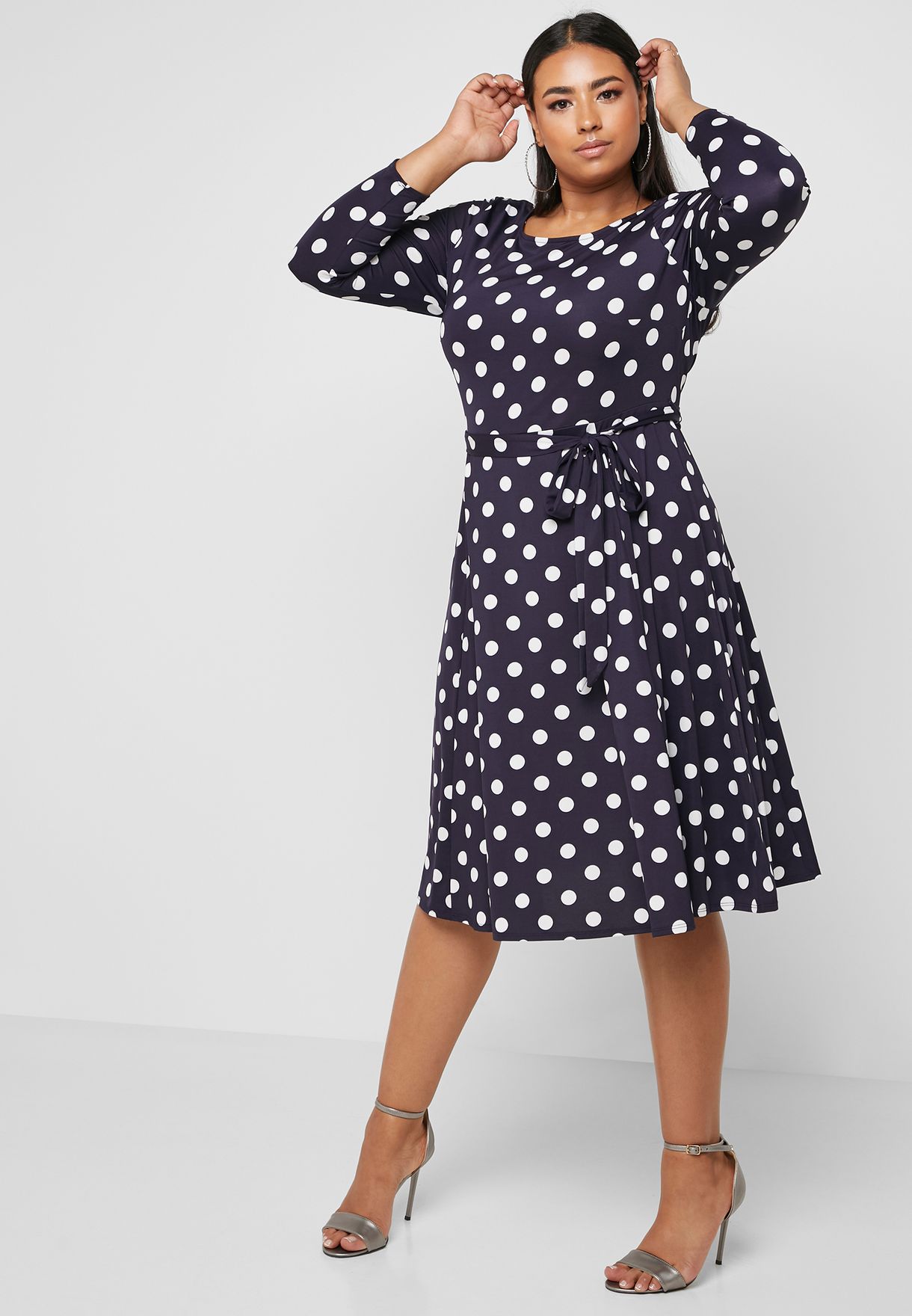 evans polka dot dress