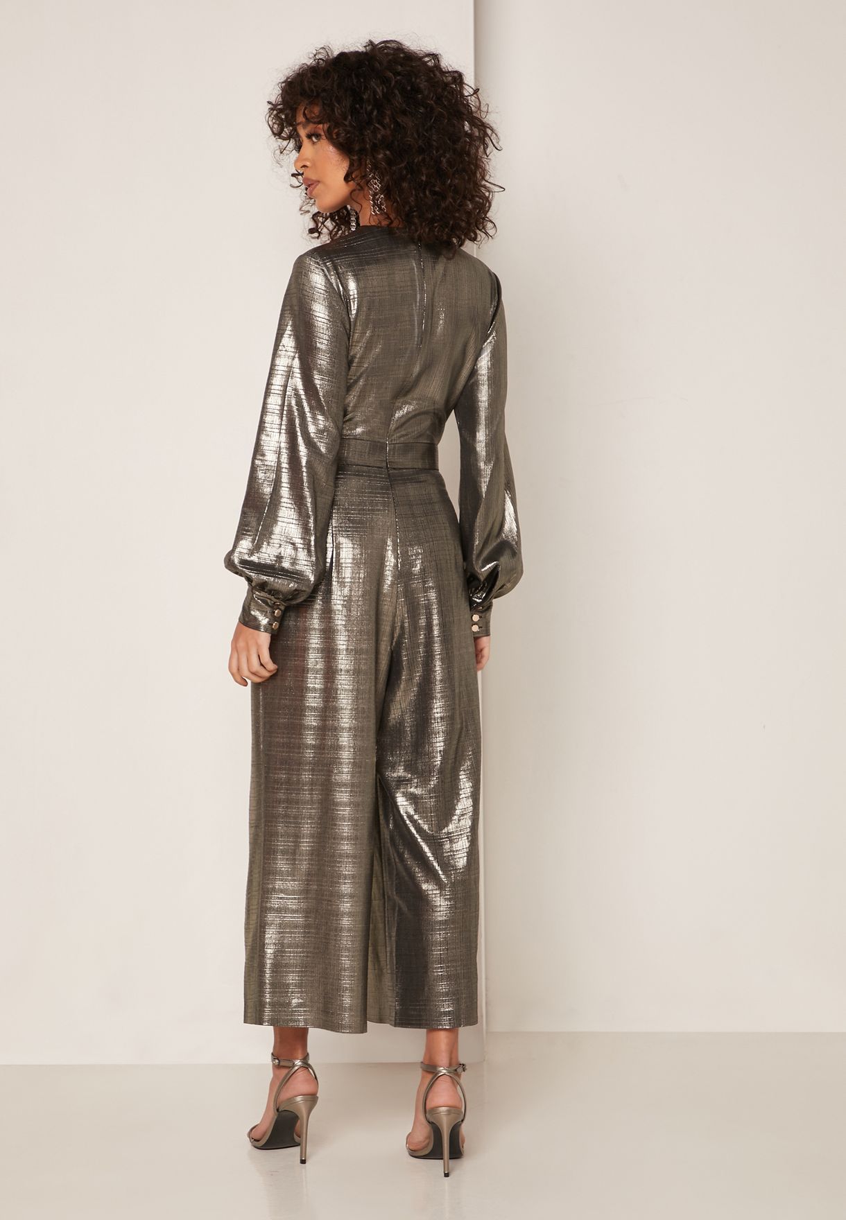 ted baker metallic jumpsuit