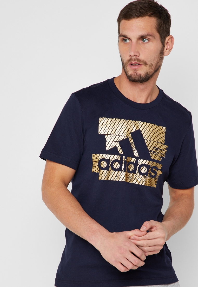 Buy adidas navy Must Have Foil T-Shirt for Men in MENA,