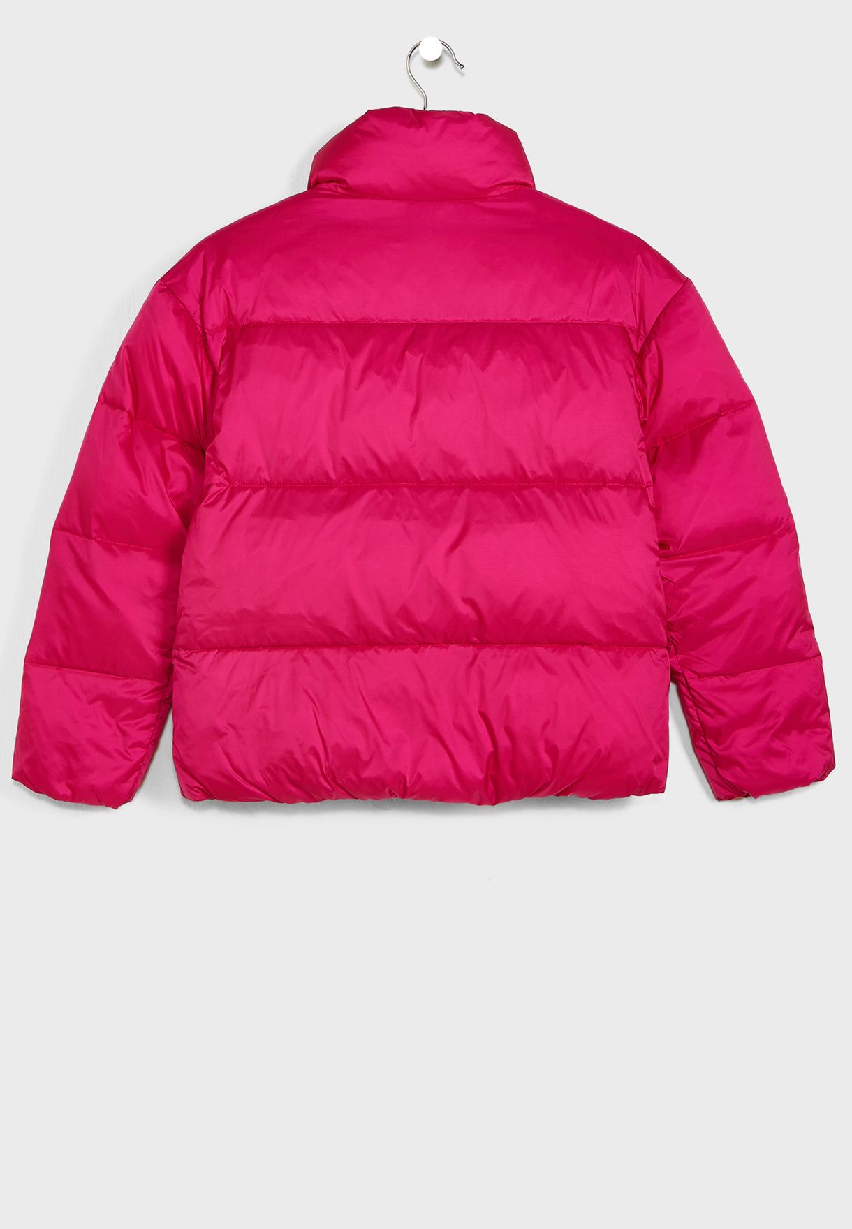 Buy Tommy Hilfiger pink Kids Boxy Shiny Puffer Down Jacket for Kids in ...