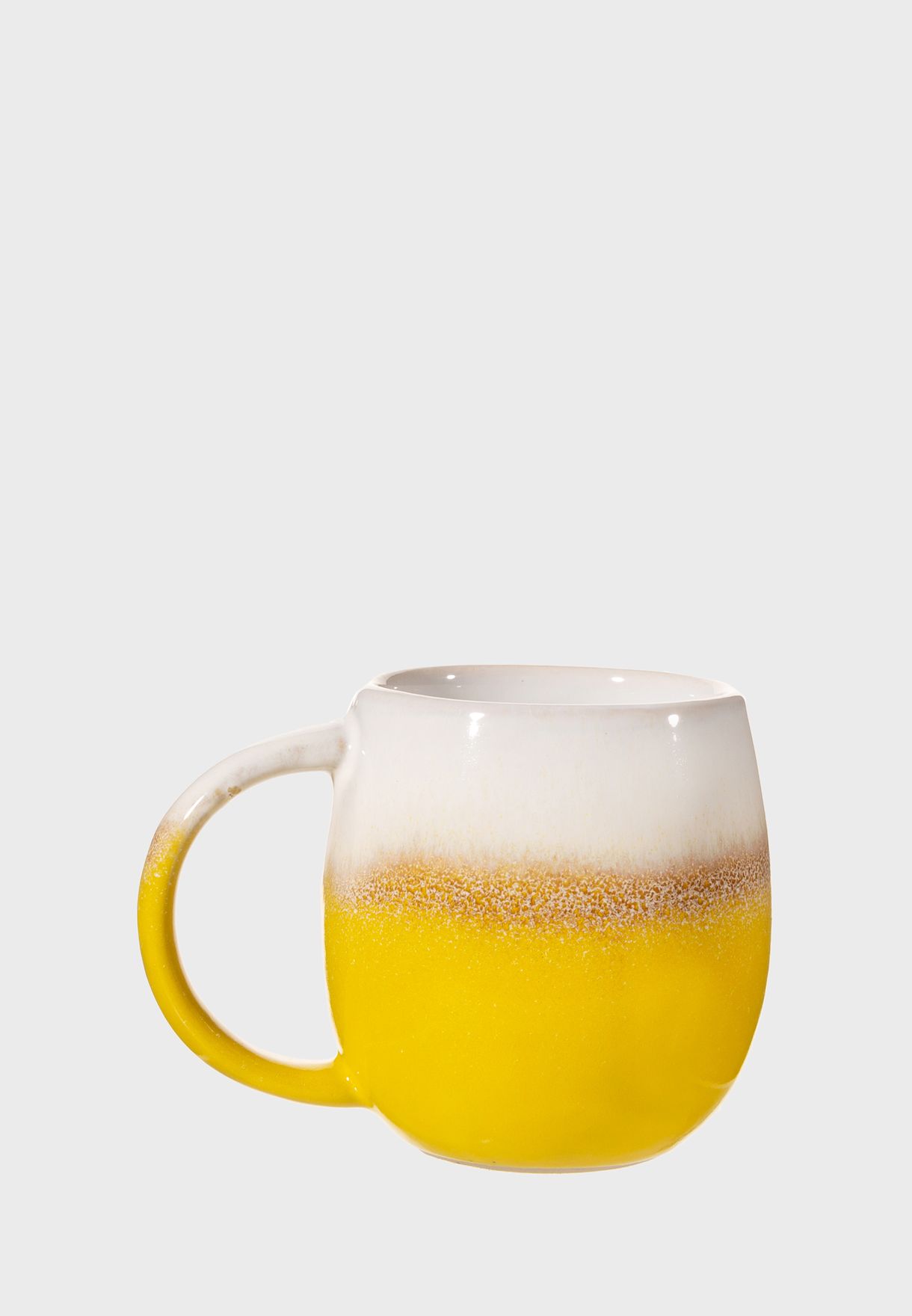 Dip Glazed Ombre Yellow Mug
