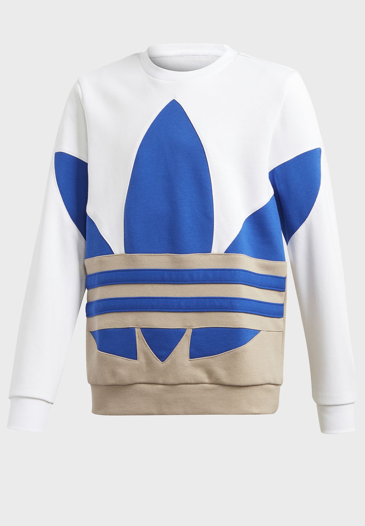 adidas trefoil sweatshirt blue