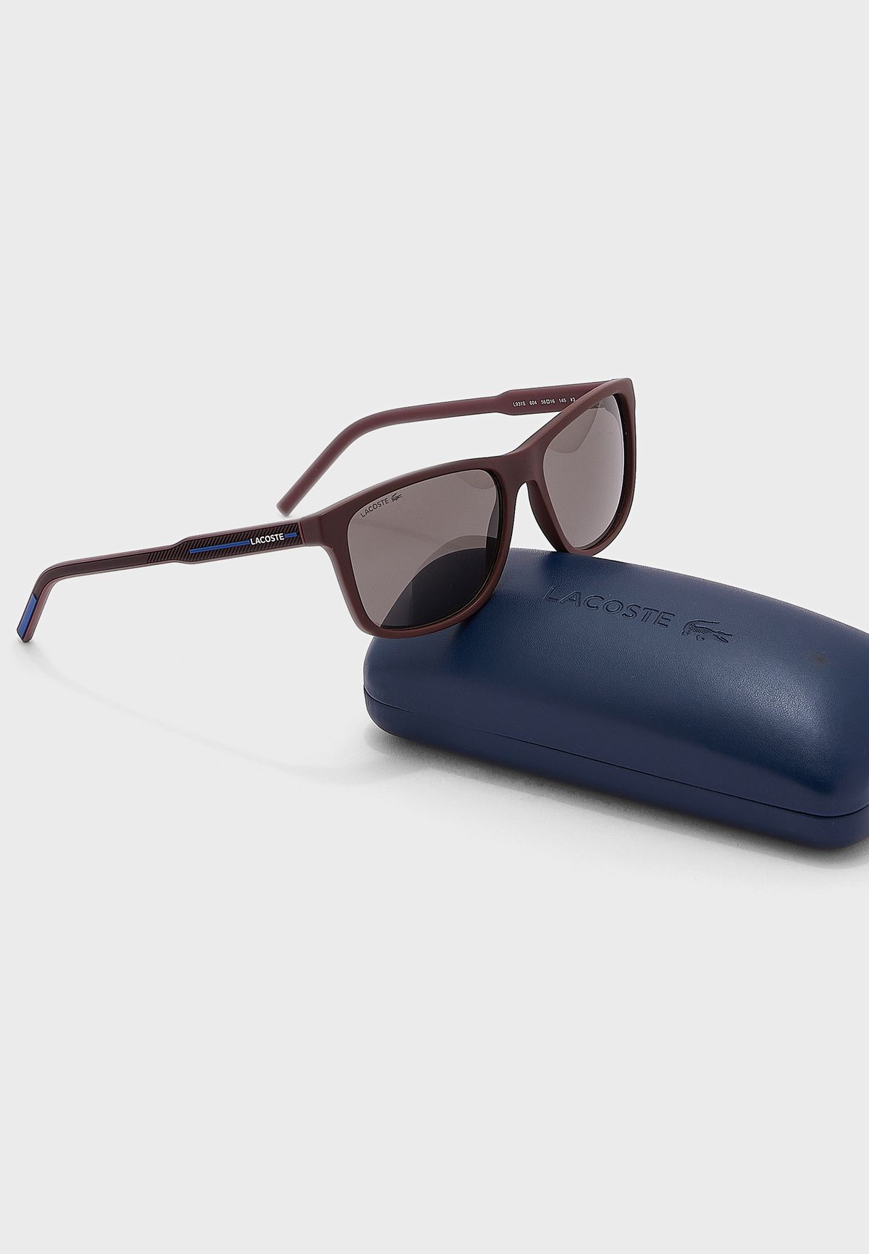 Buy Lacoste Burgundy Wayfarers Sunglasses For Men In Mena Worldwide 8384