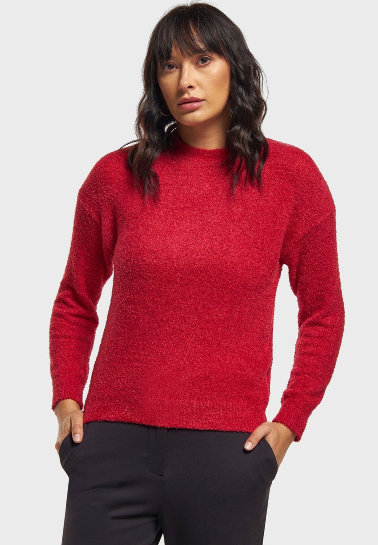 Crew Neck Knitted Sweater