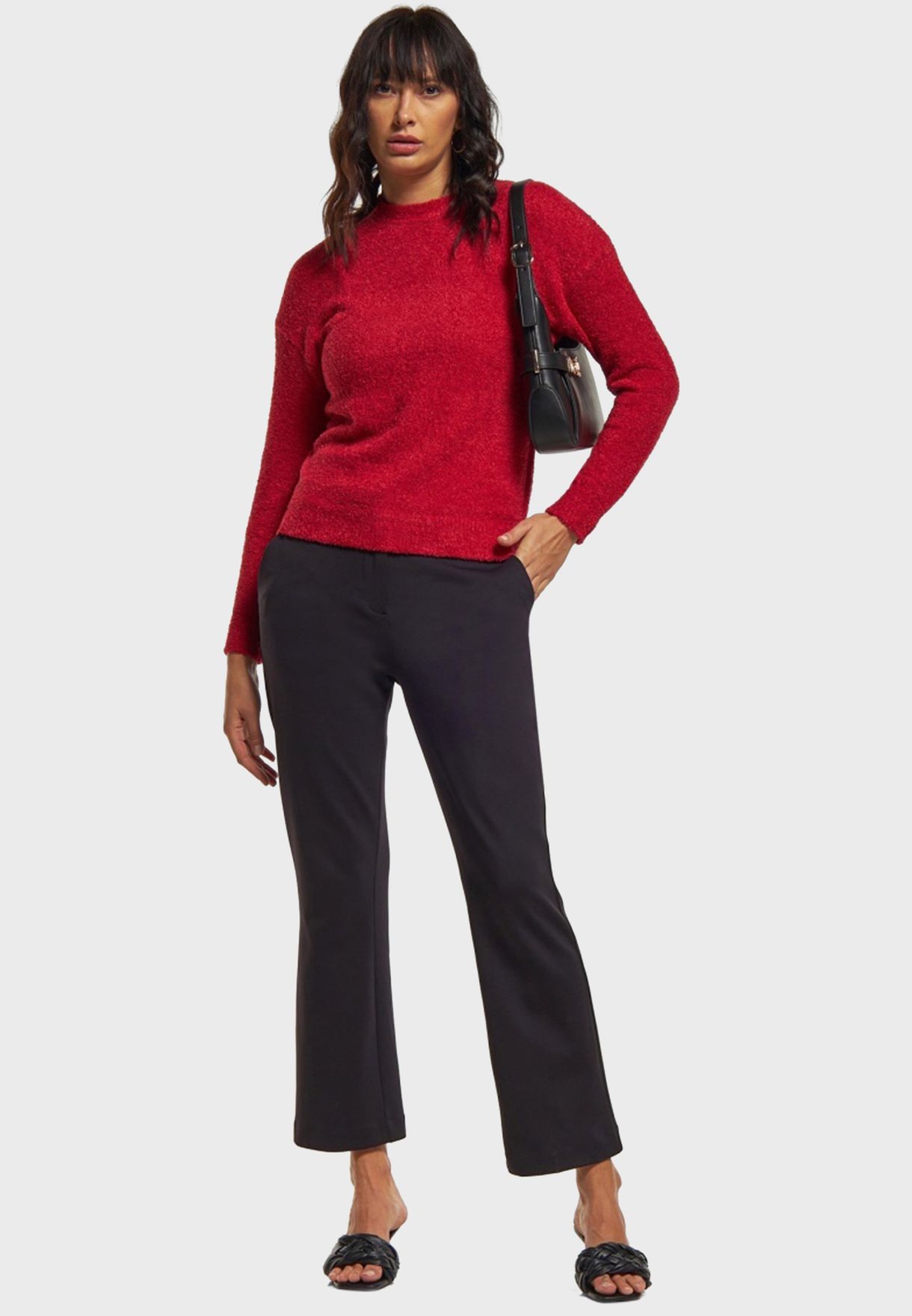 Crew Neck Knitted Sweater