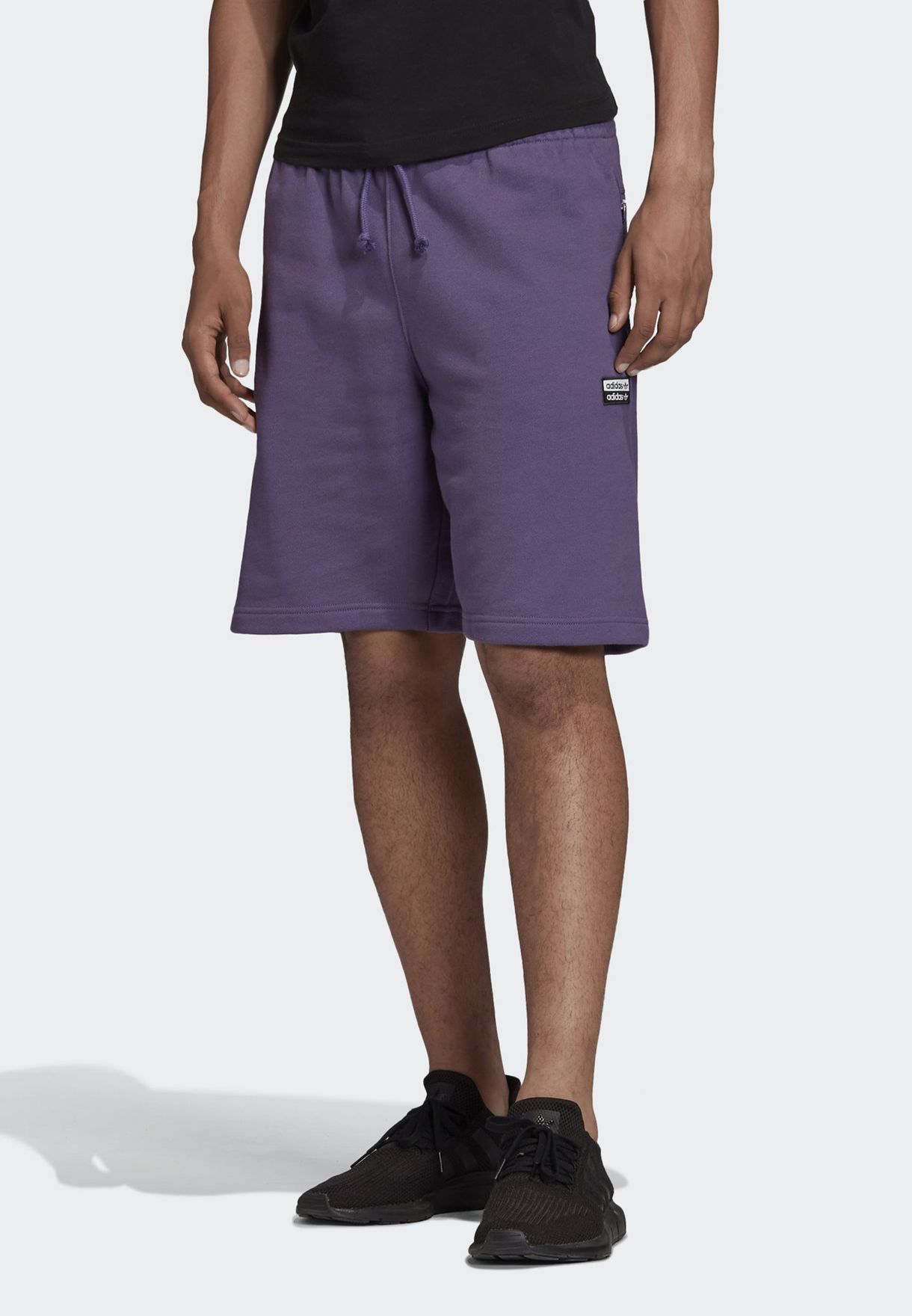 purple adidas shorts mens
