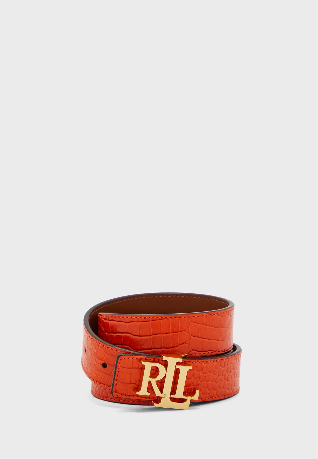 ralph lauren orange belt