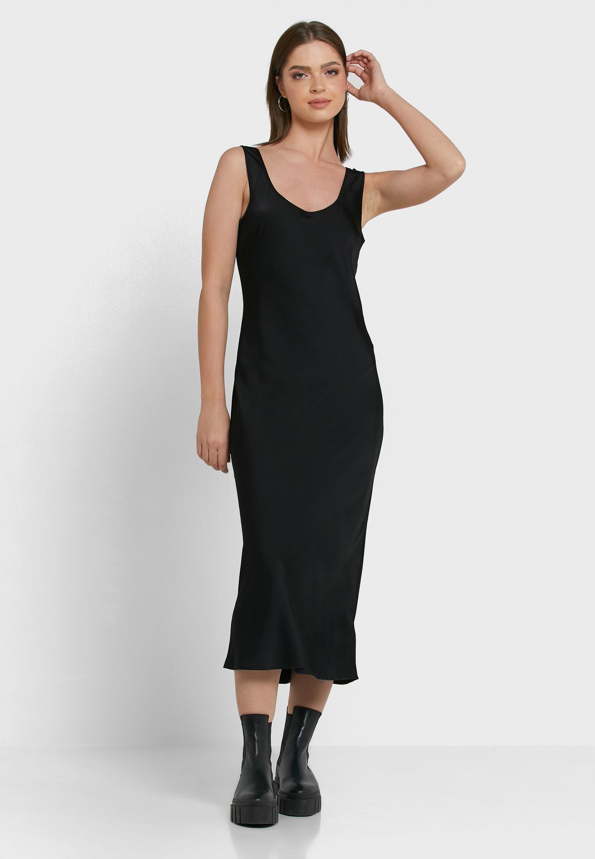 calvin klein scoop neck dress