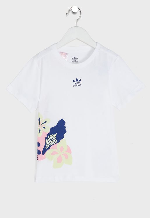 Kids Flower Print T-Shirt