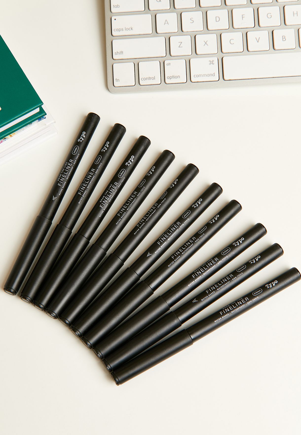 Set Of 10 Fine Liner Pens