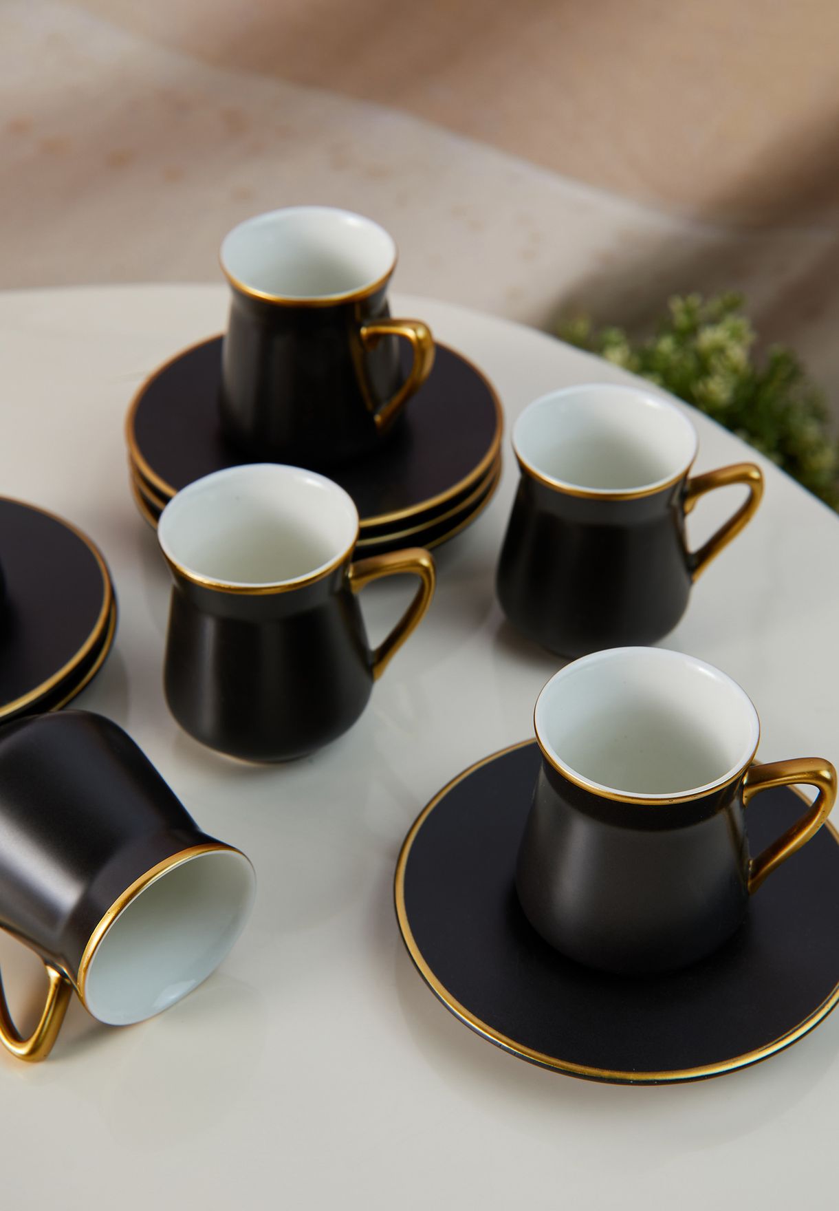 Set Of 6 Ceramic Tea Cups