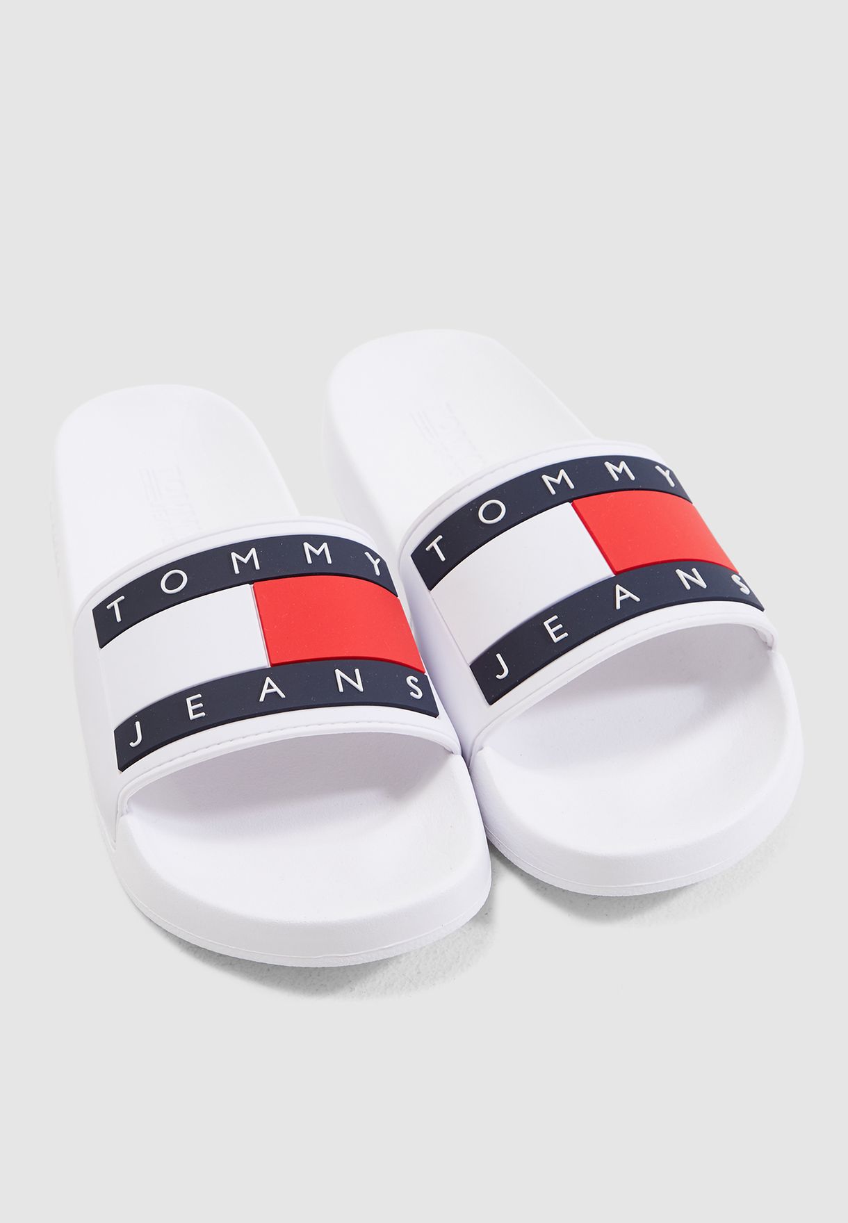 tommy jeans flag slides women's