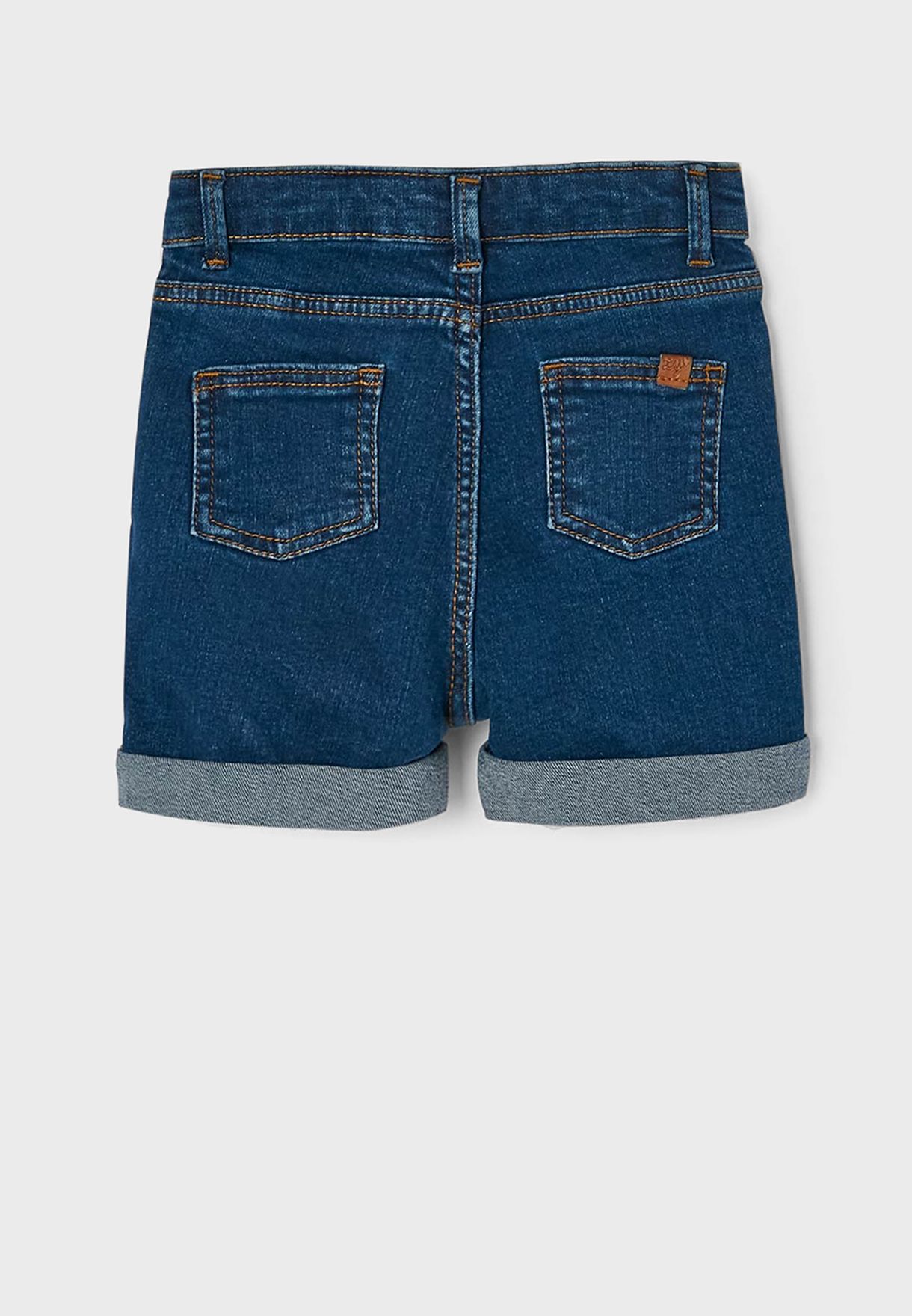 Infant Dark Wash Denim Shorts