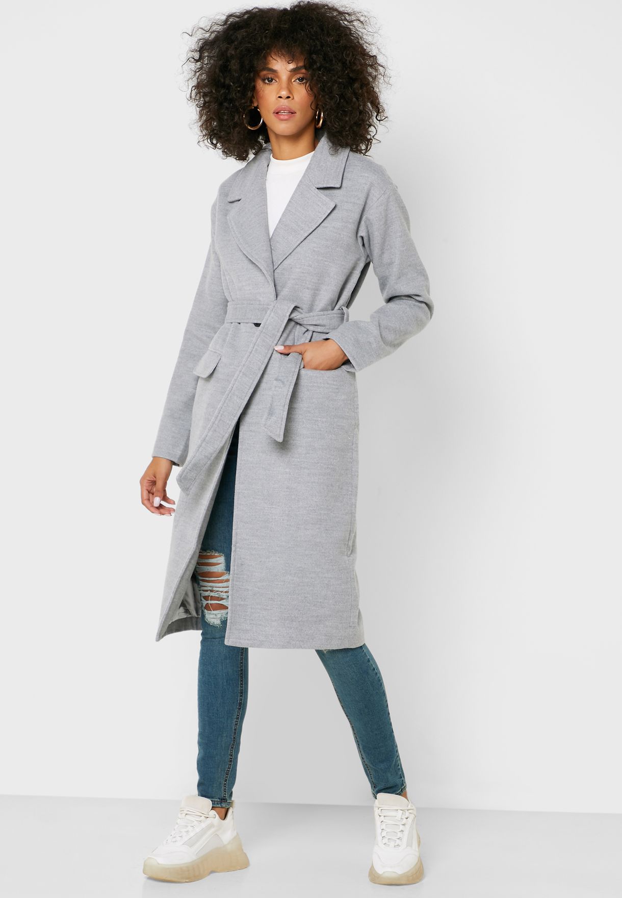 grey coat missguided