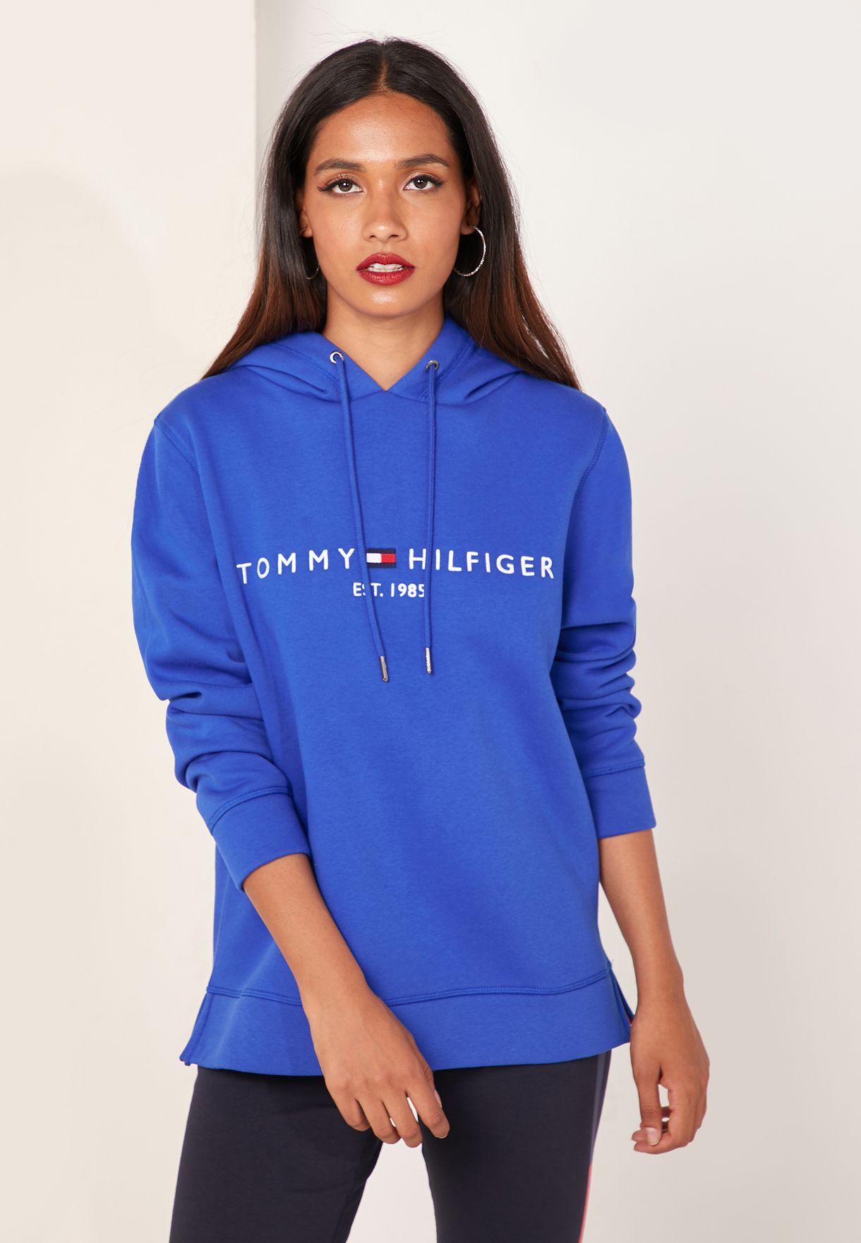 blue tommy hoodie