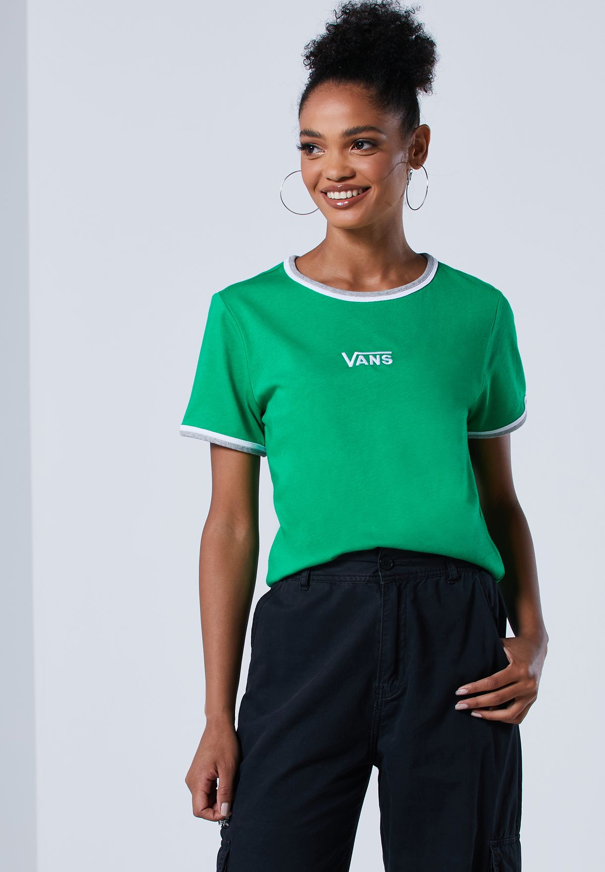 green vans shirt womens