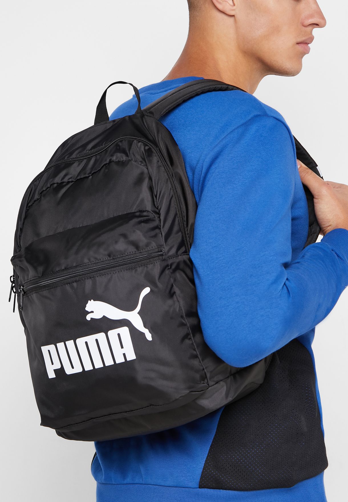 Buy PUMA black Classic Backpack for Men 
