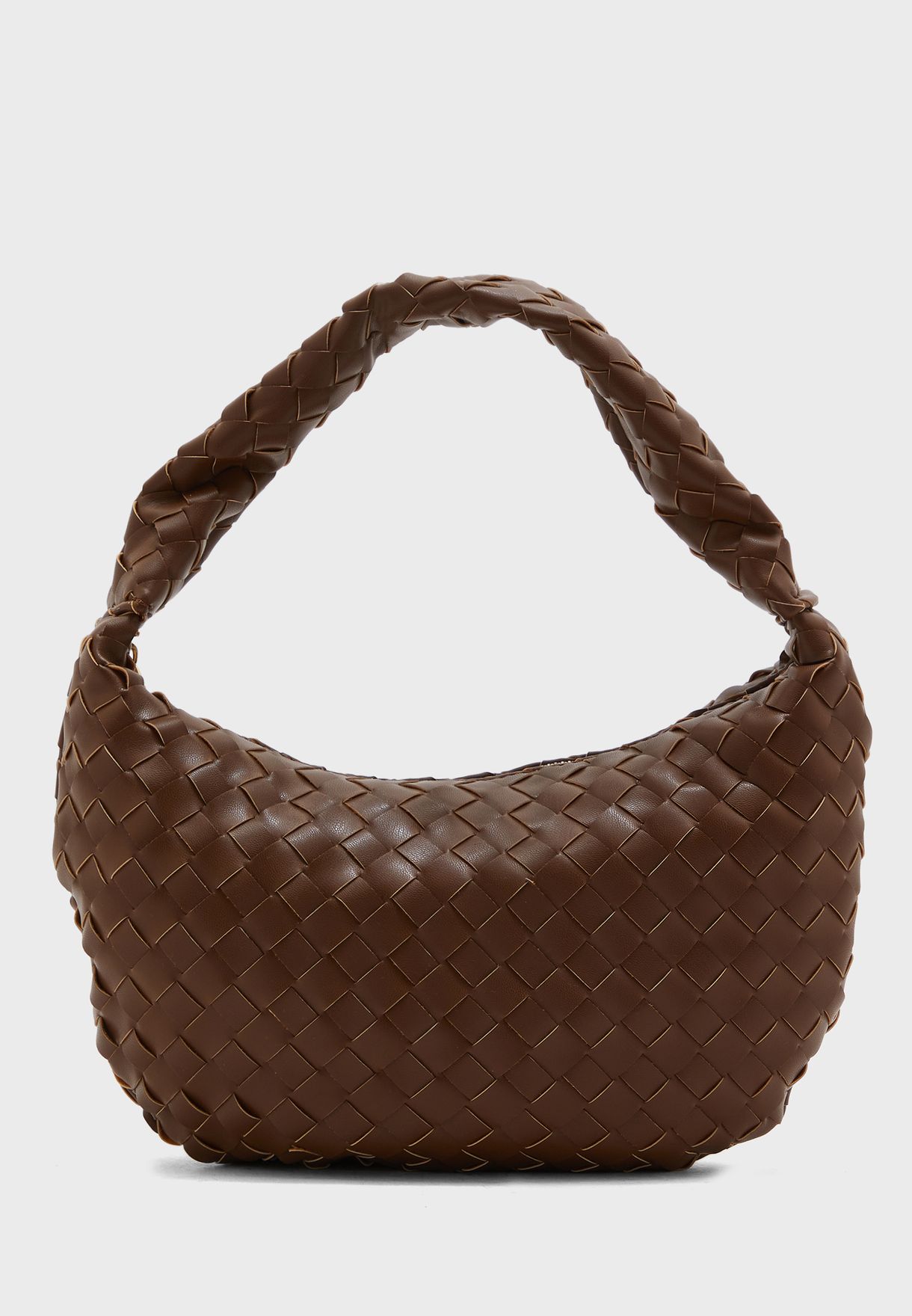 Woven Round Shoulder Bag 