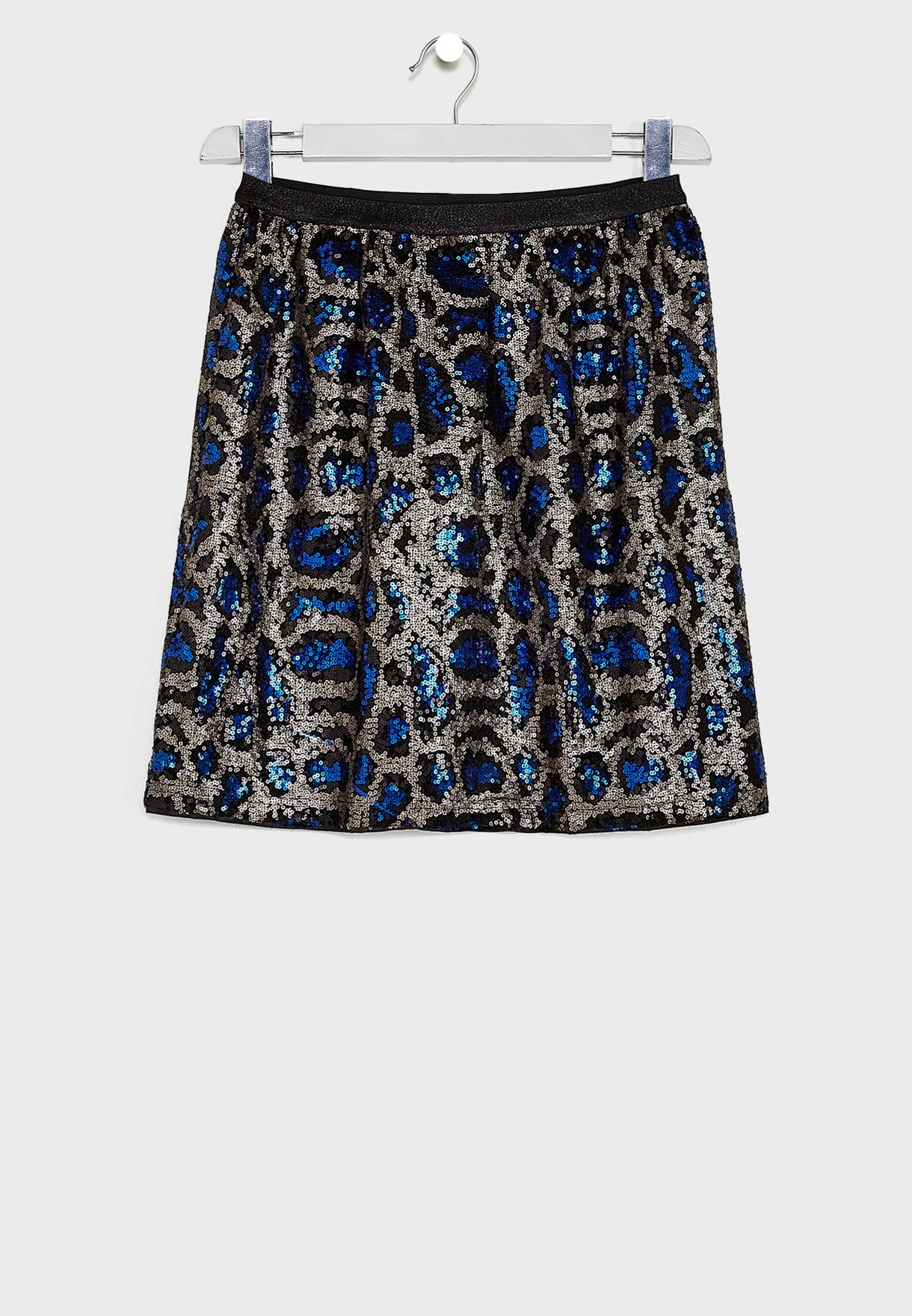 Youth Leopard Sequin Skirt