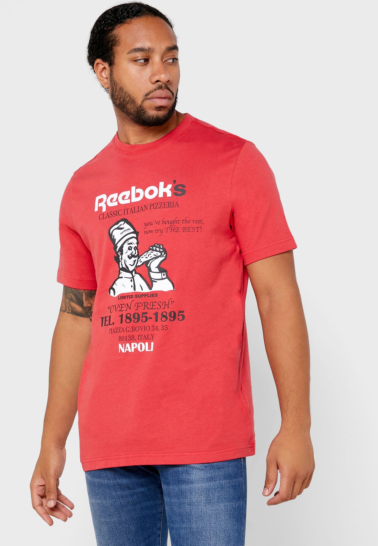 reebok pizza t shirt