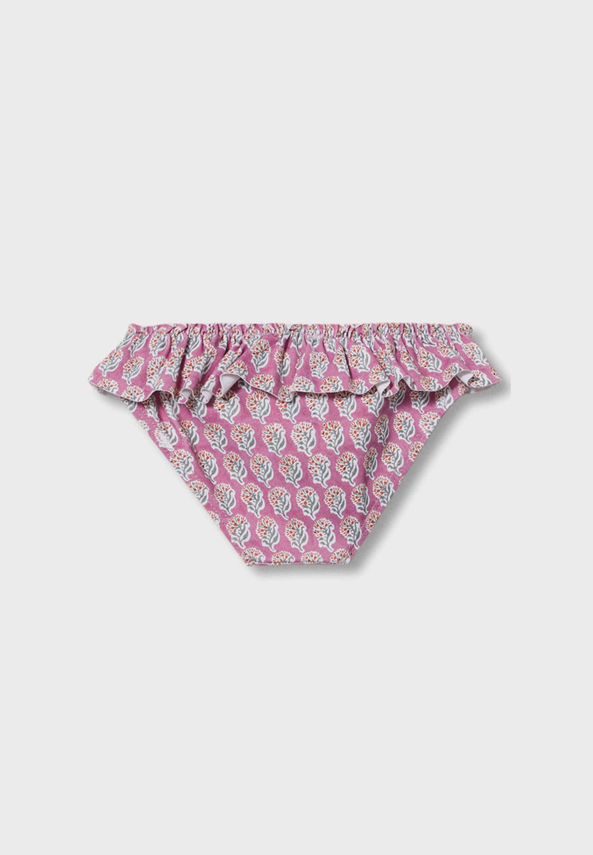 Infant Floral Ruffle Bikini Bottoms