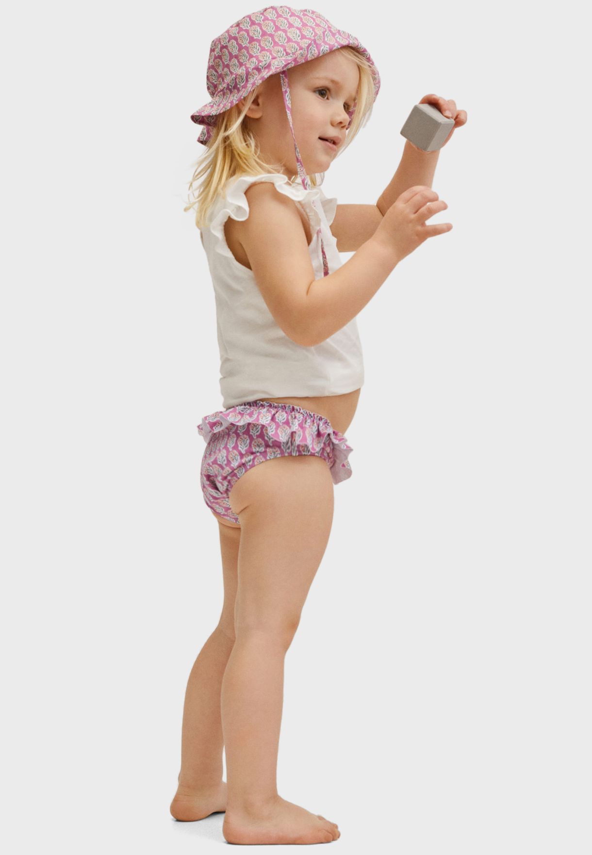 Infant Floral Ruffle Bikini Bottoms