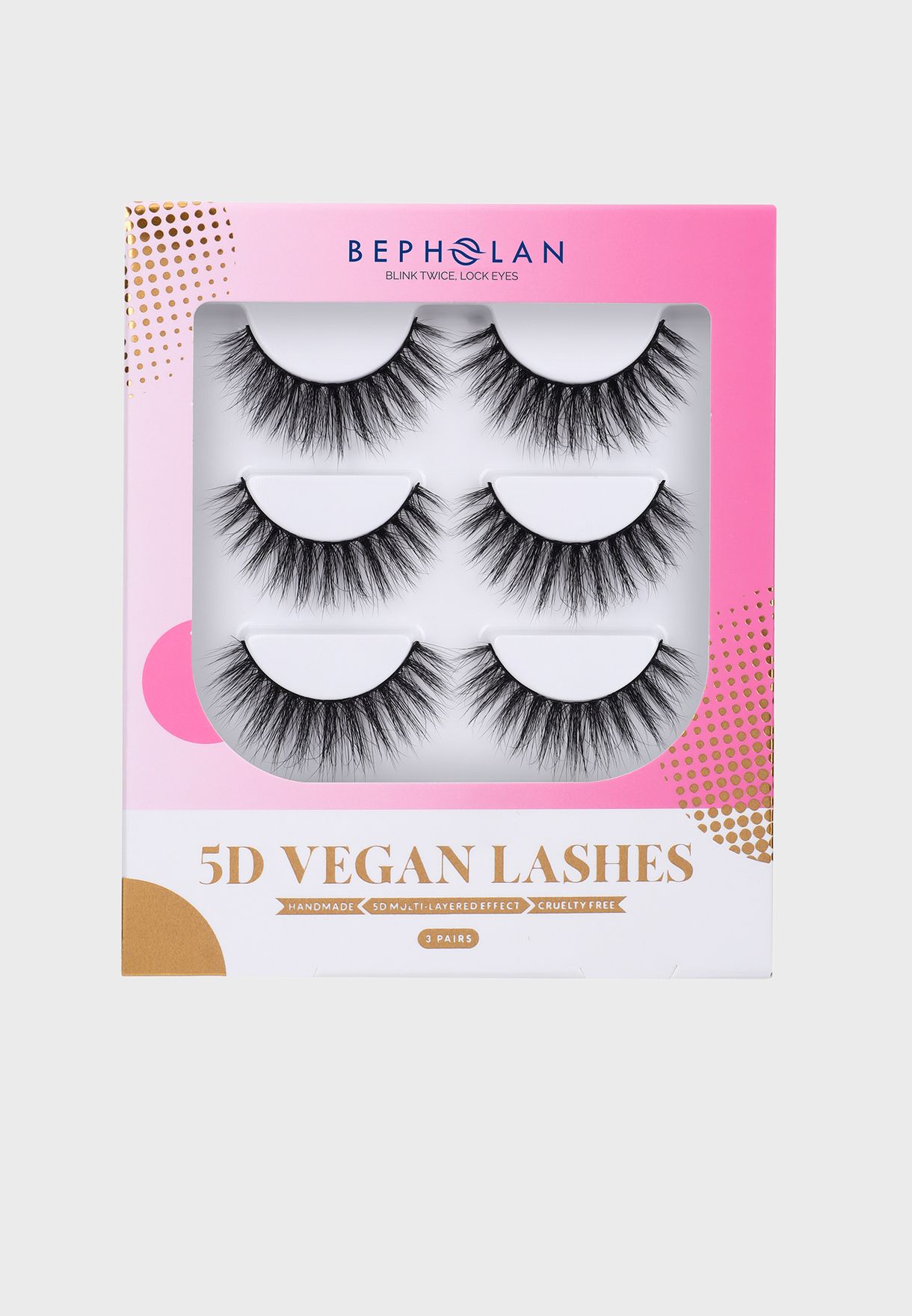 Super Volume Layered Mink Lashes - Pack Of 3
