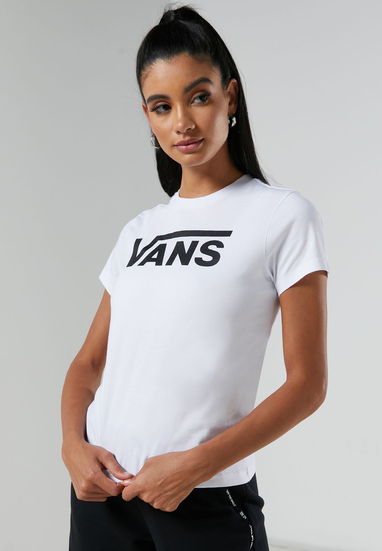 Buy Vans white Flying T-Shirt for Women 