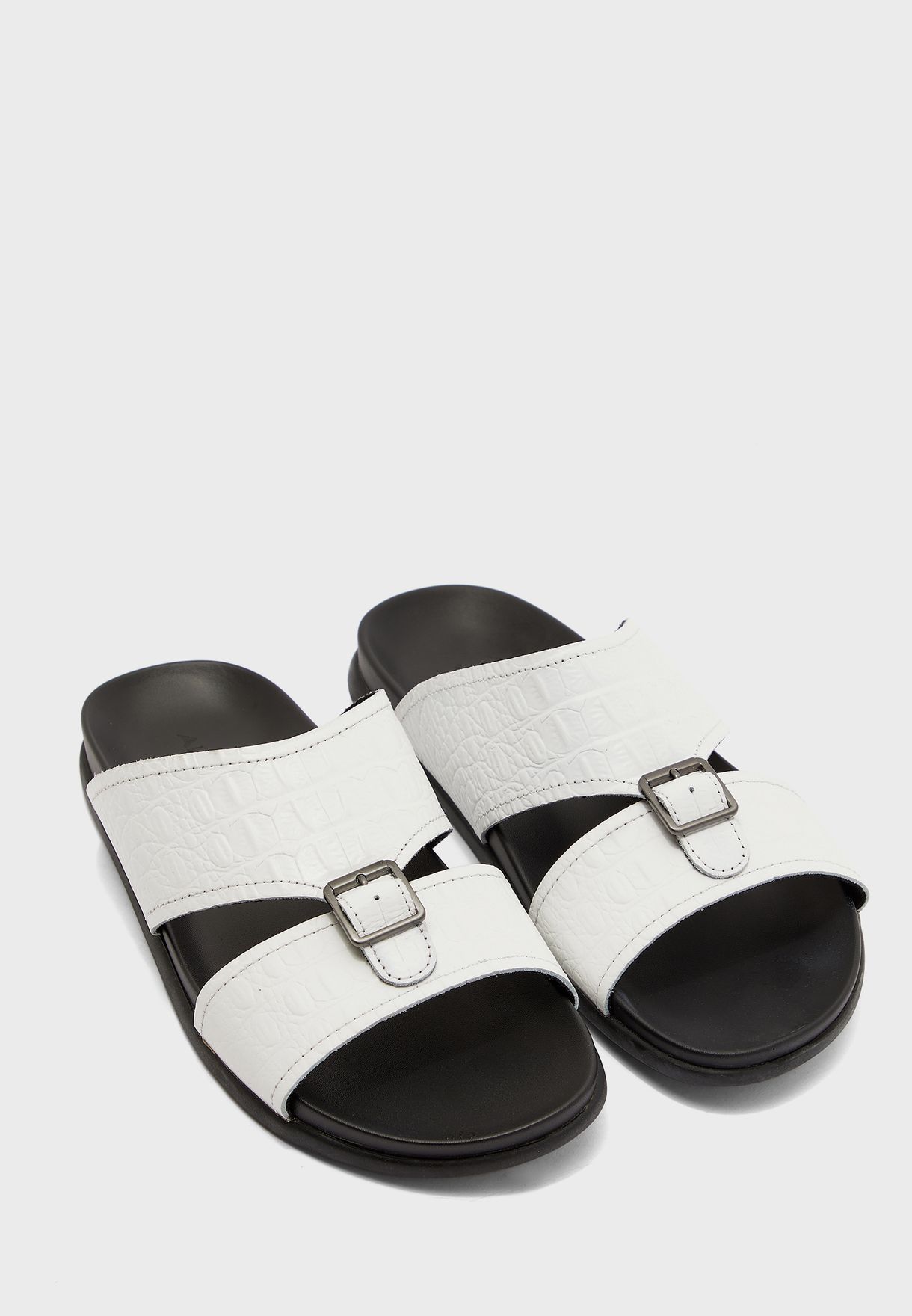 aldo white slippers