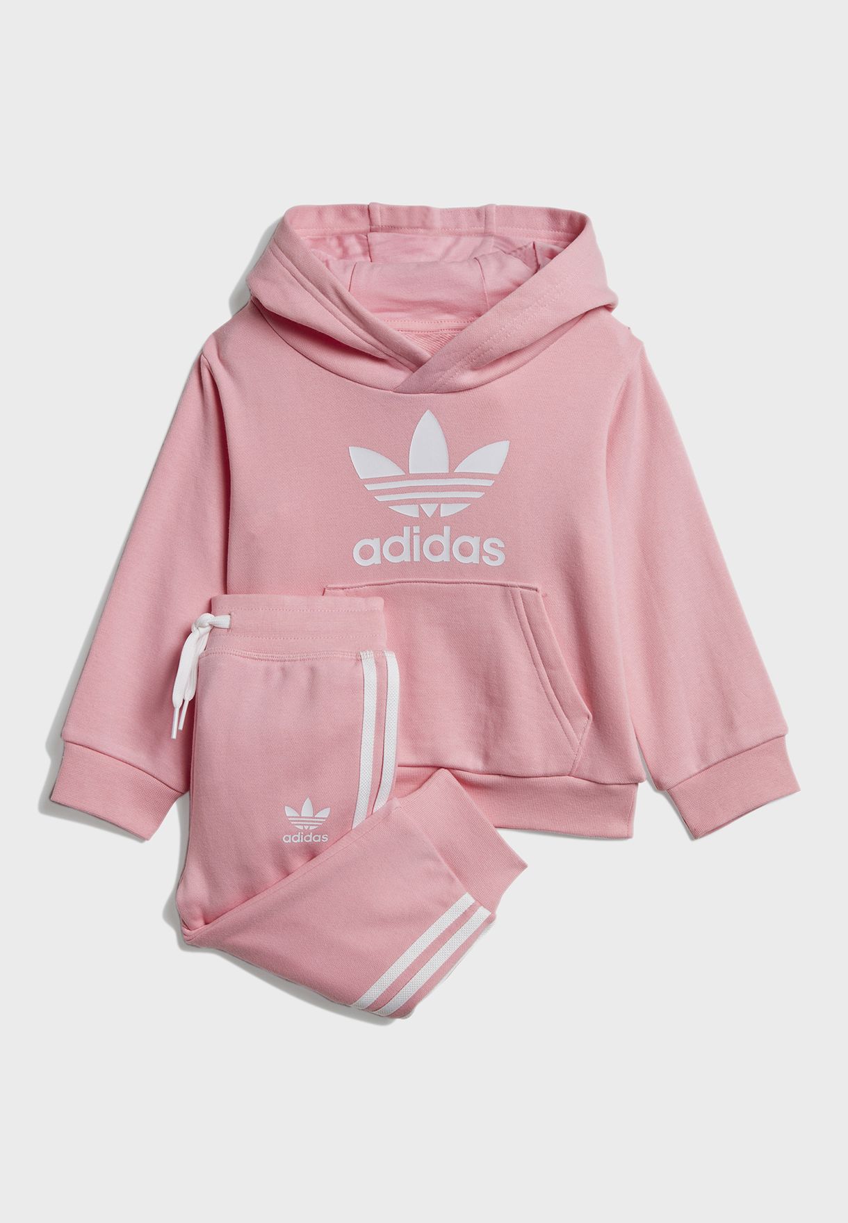 adidas pink tracksuit kids