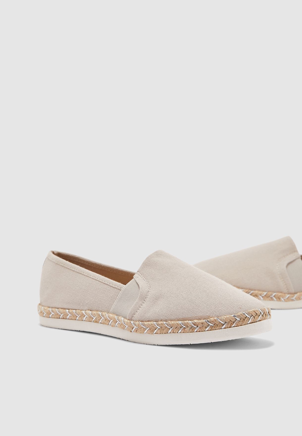 Wide Fit Marlene Espadrille - Grey 