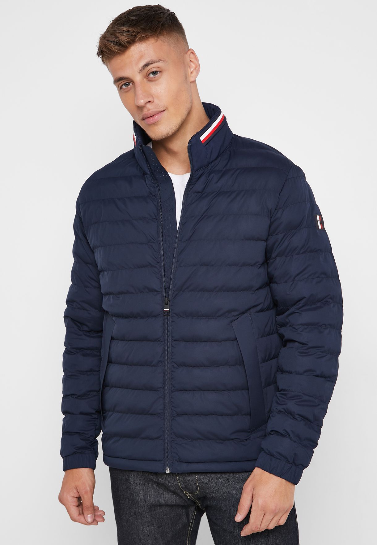 tommy jeans quilted jacket