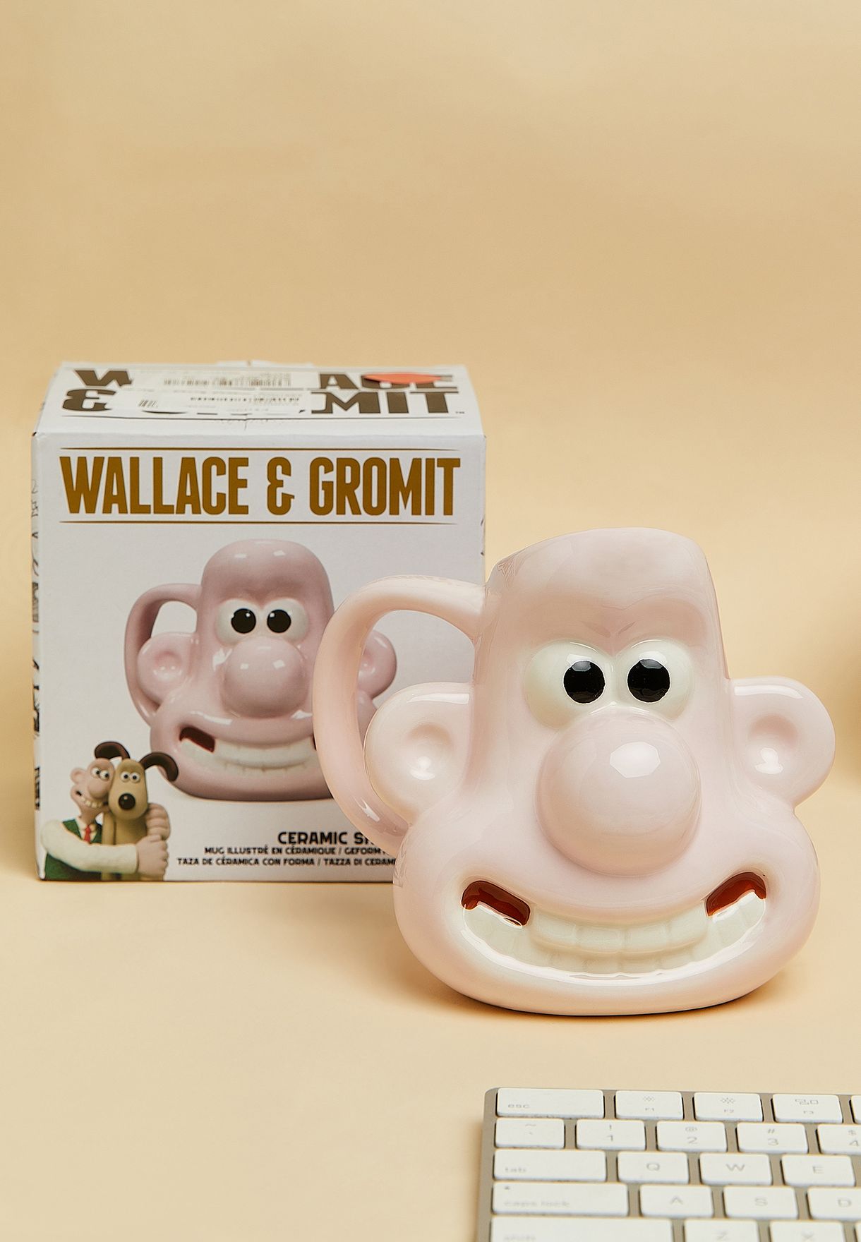 Aardman Wallace & Gromit Shaped Mug