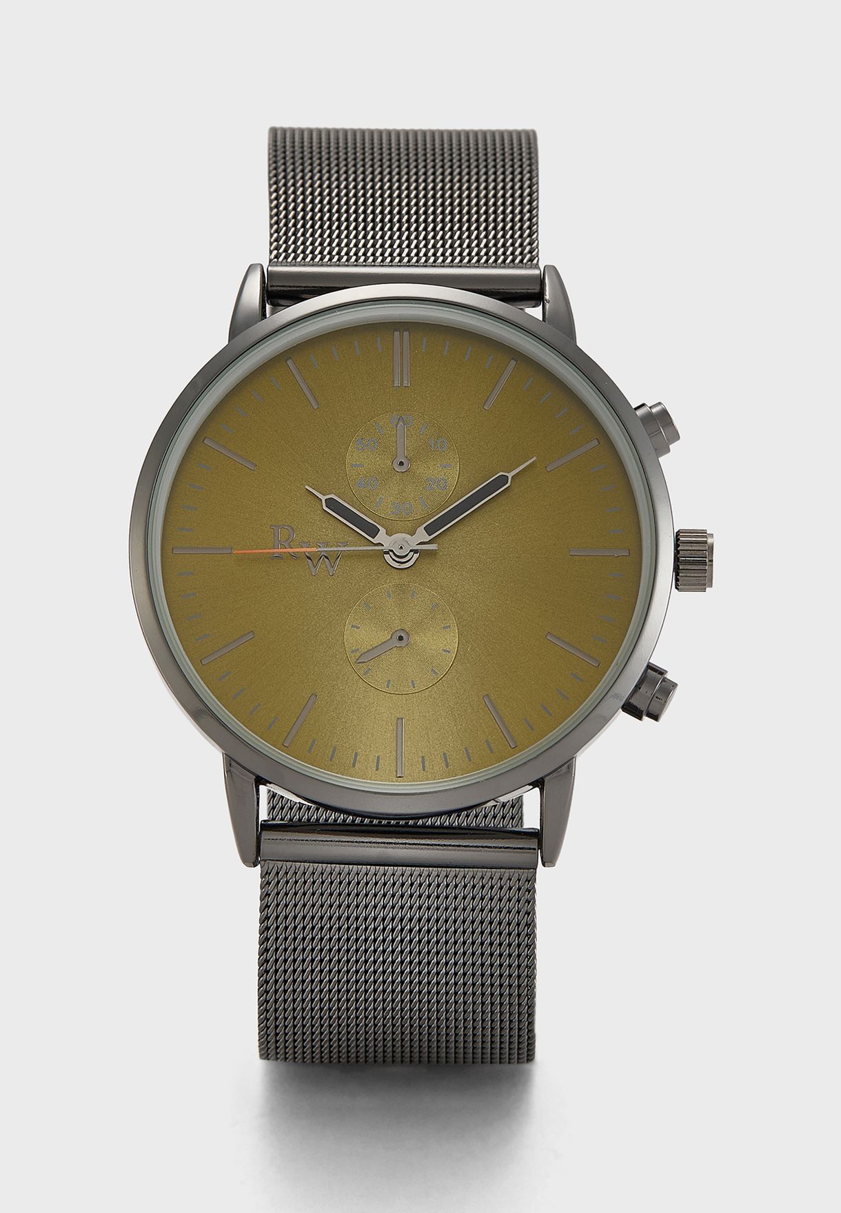 olive green strap watch