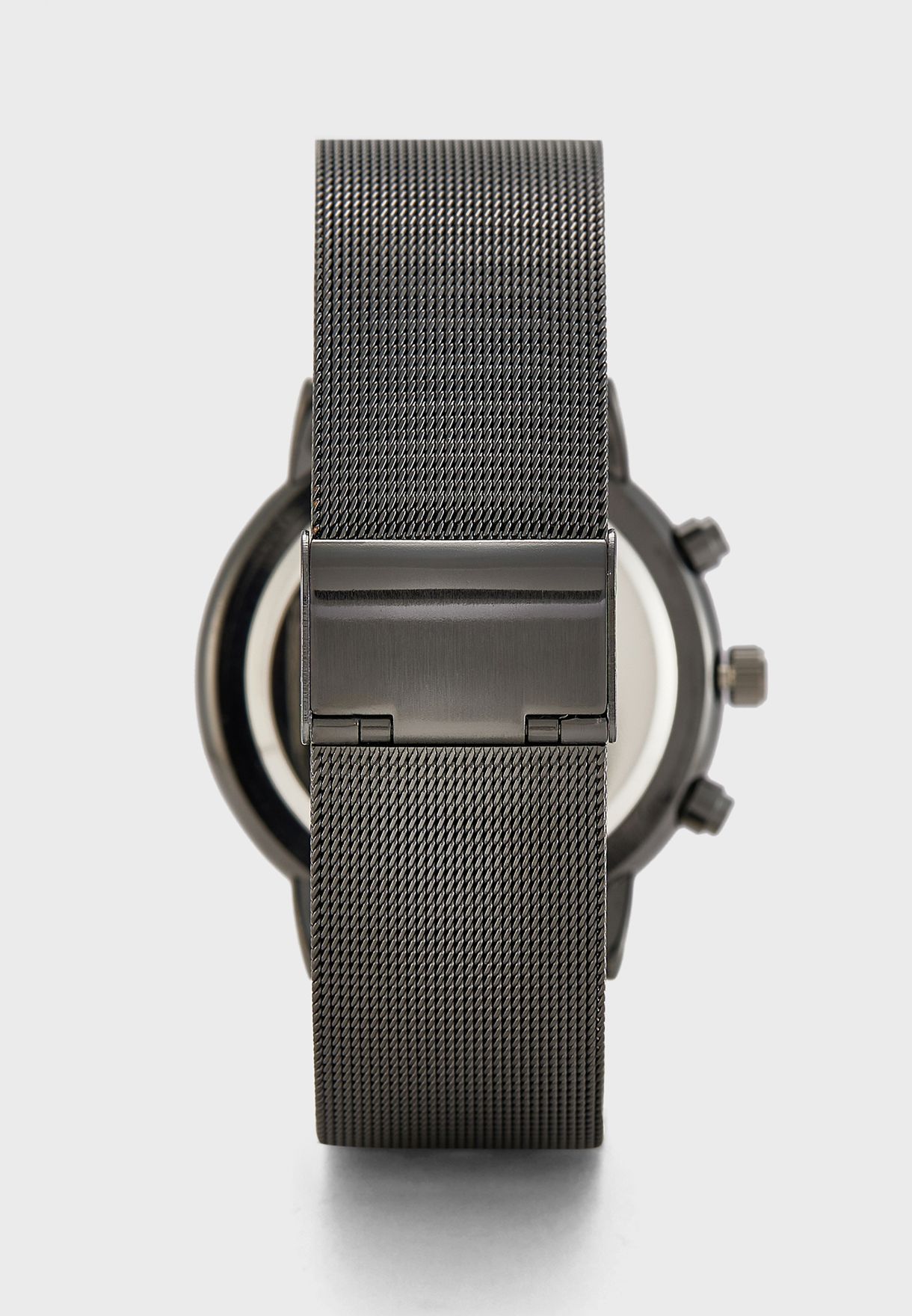 Olive Green Dial Mesh Strap Analogue Watch