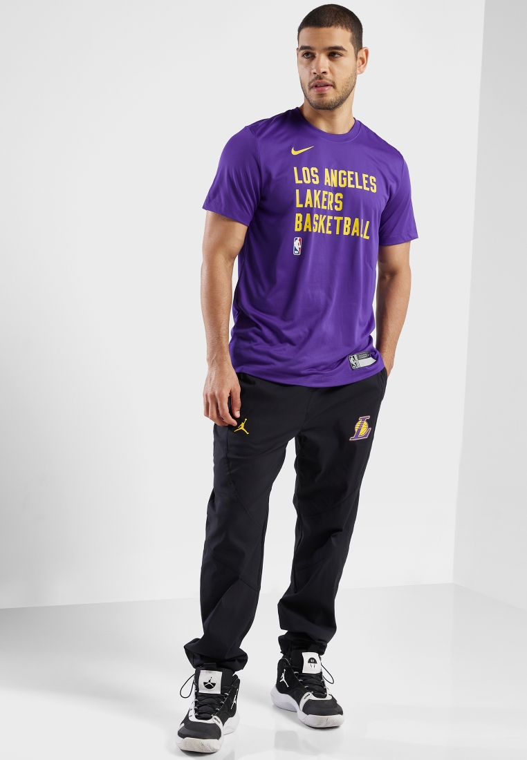 Buy Nike purple Los Angeles Lakers Dri-Fit T-Shirt for Men in Baghdad, Basra