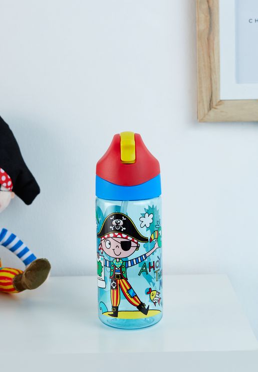 Pirate Drinks Bottle With Straw