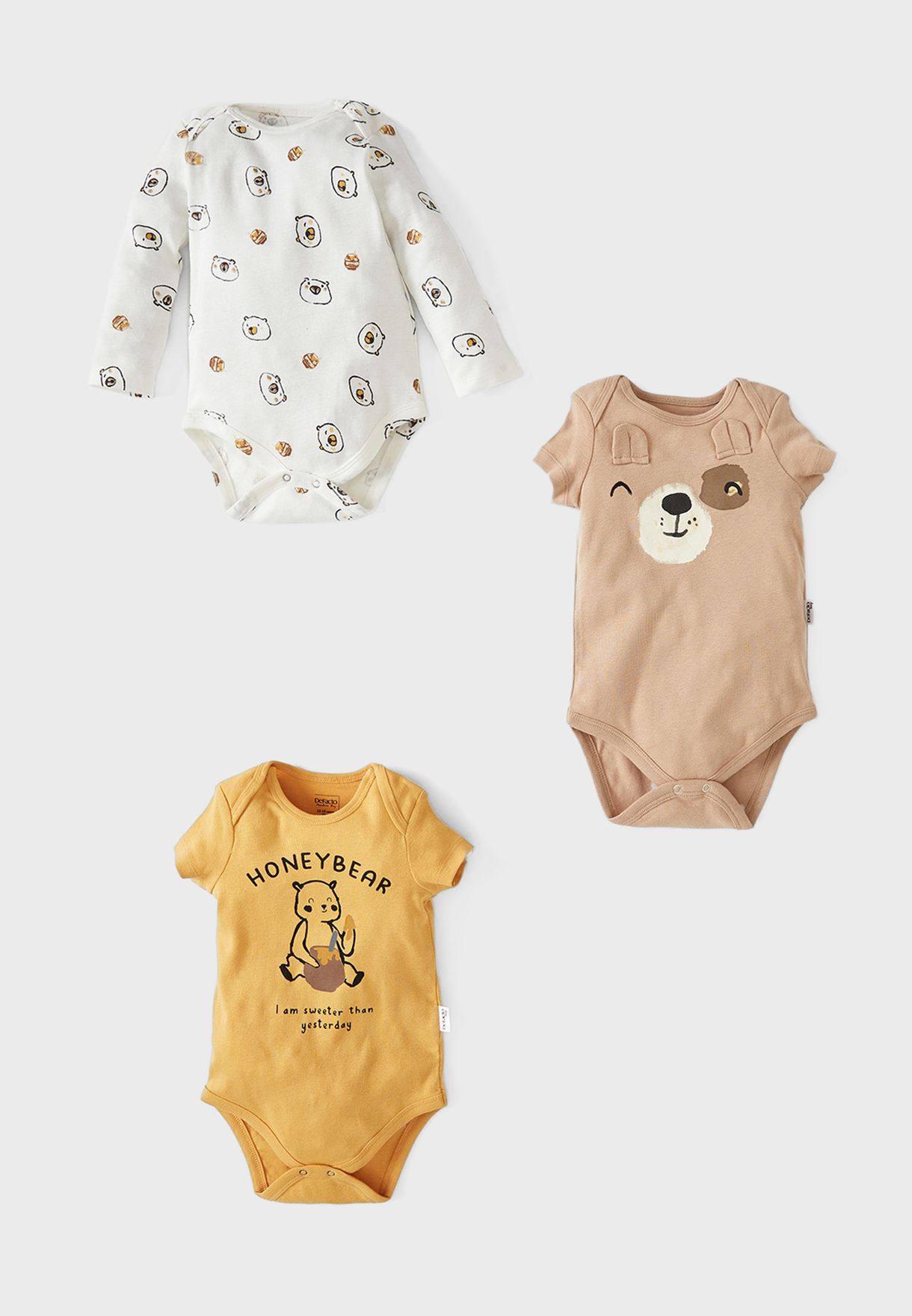 Infant 3 Pack Printed Bodysuit