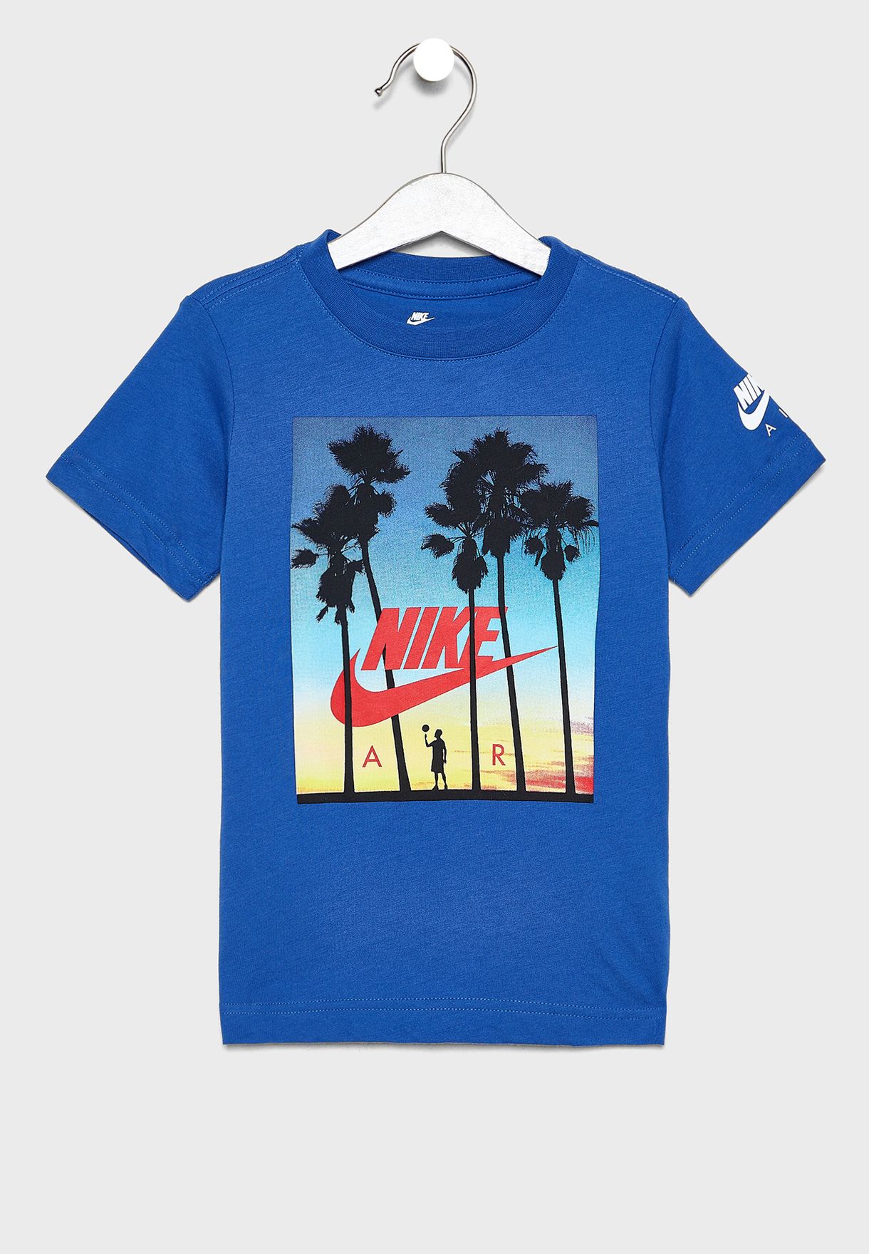Buy Nike blue Kids Air Sunset T-Shirt 