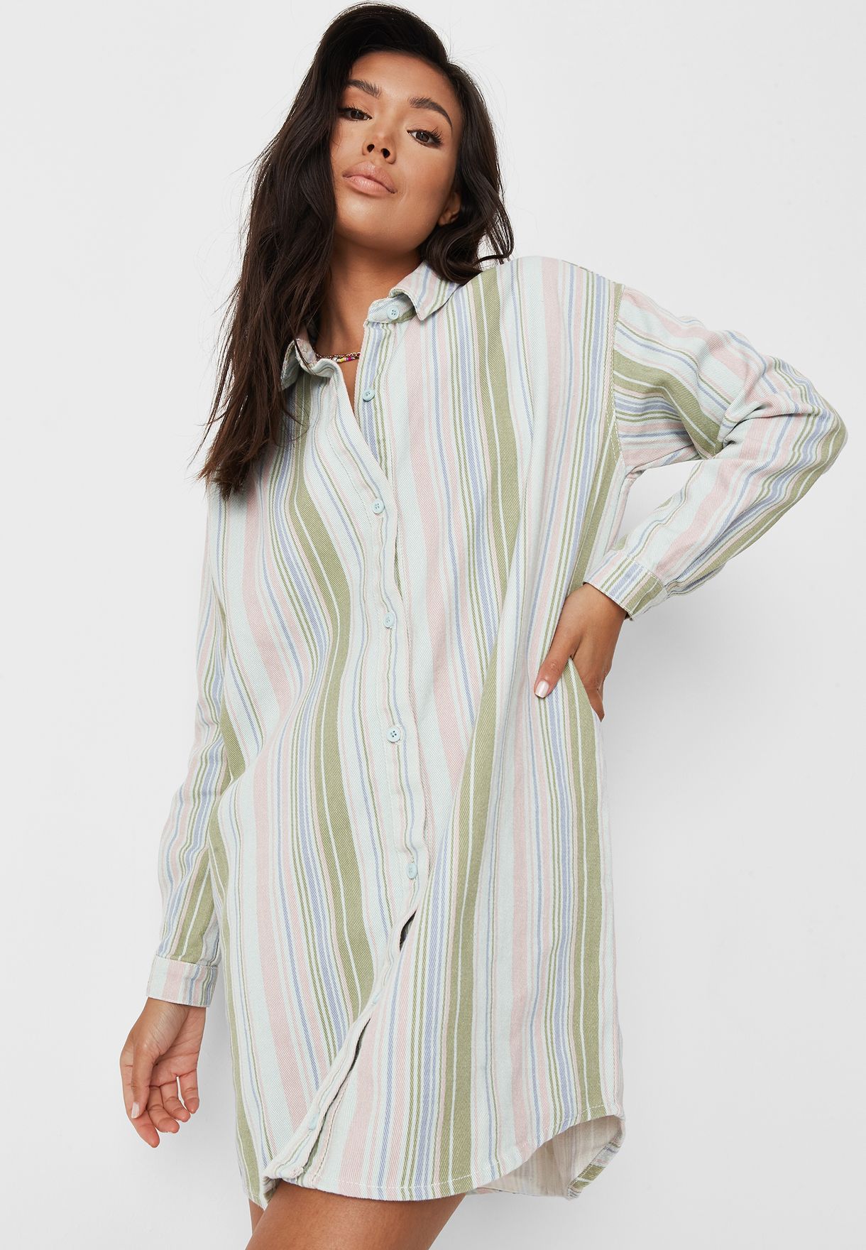 Oversized Striped Dress
