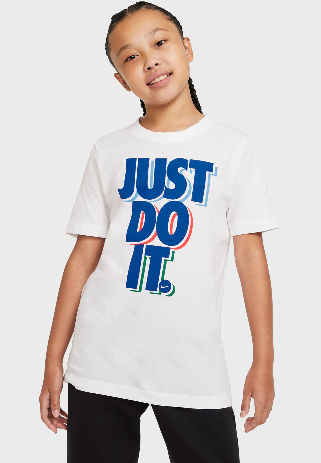 nike just do it stacked tee