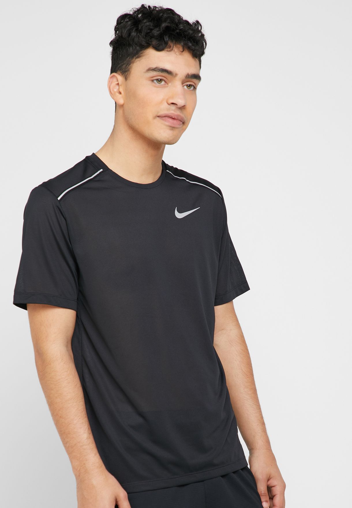 Buy Nike black Cool Dri-FIT Miler T 