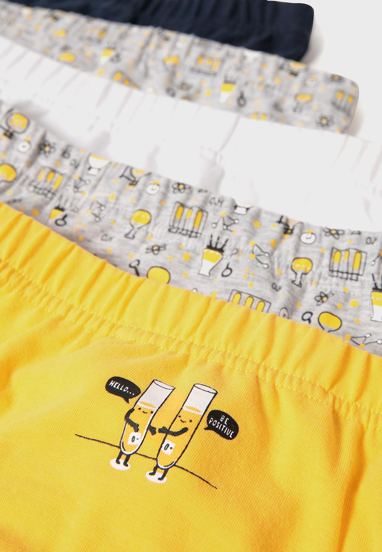 Kids 5 Pack Printed Boxers