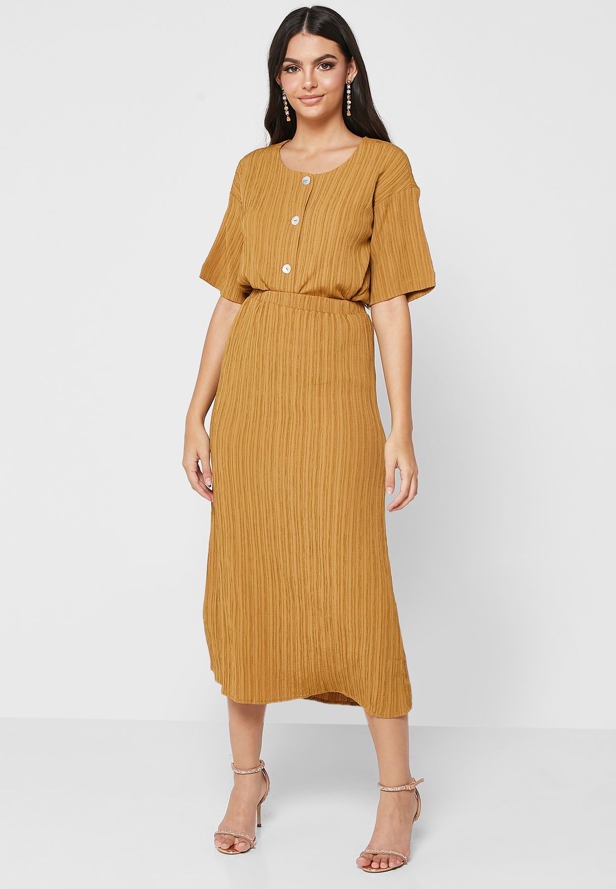 Striped High Waist Skirt