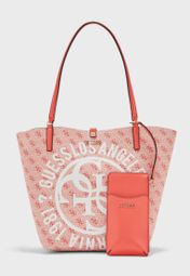 guess alby toggle tote