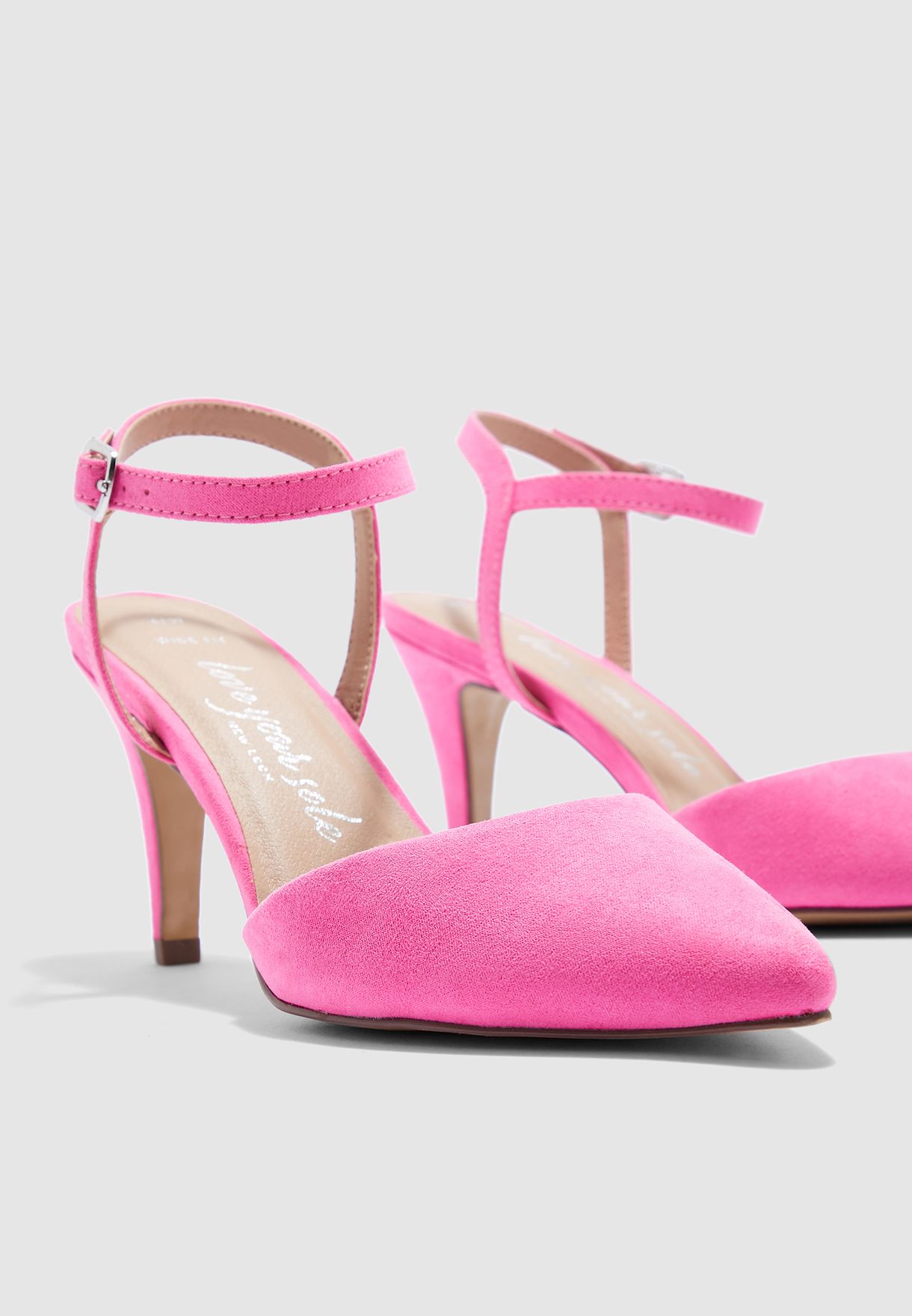 bright pink wide fit shoes