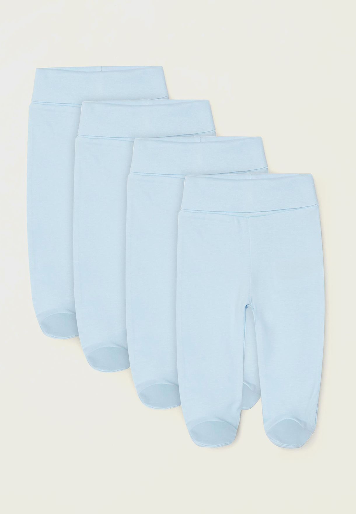 Infant 4 Pack Footed Sweatpants