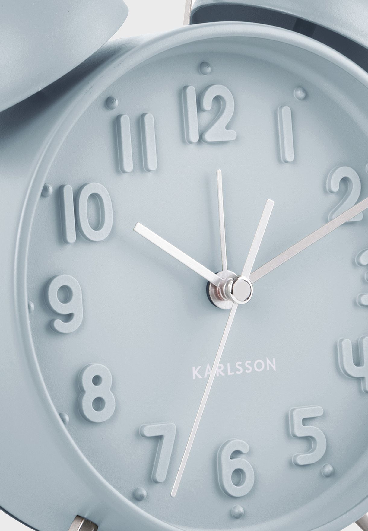 Iconic Matte Ice Blue Alarm Clock