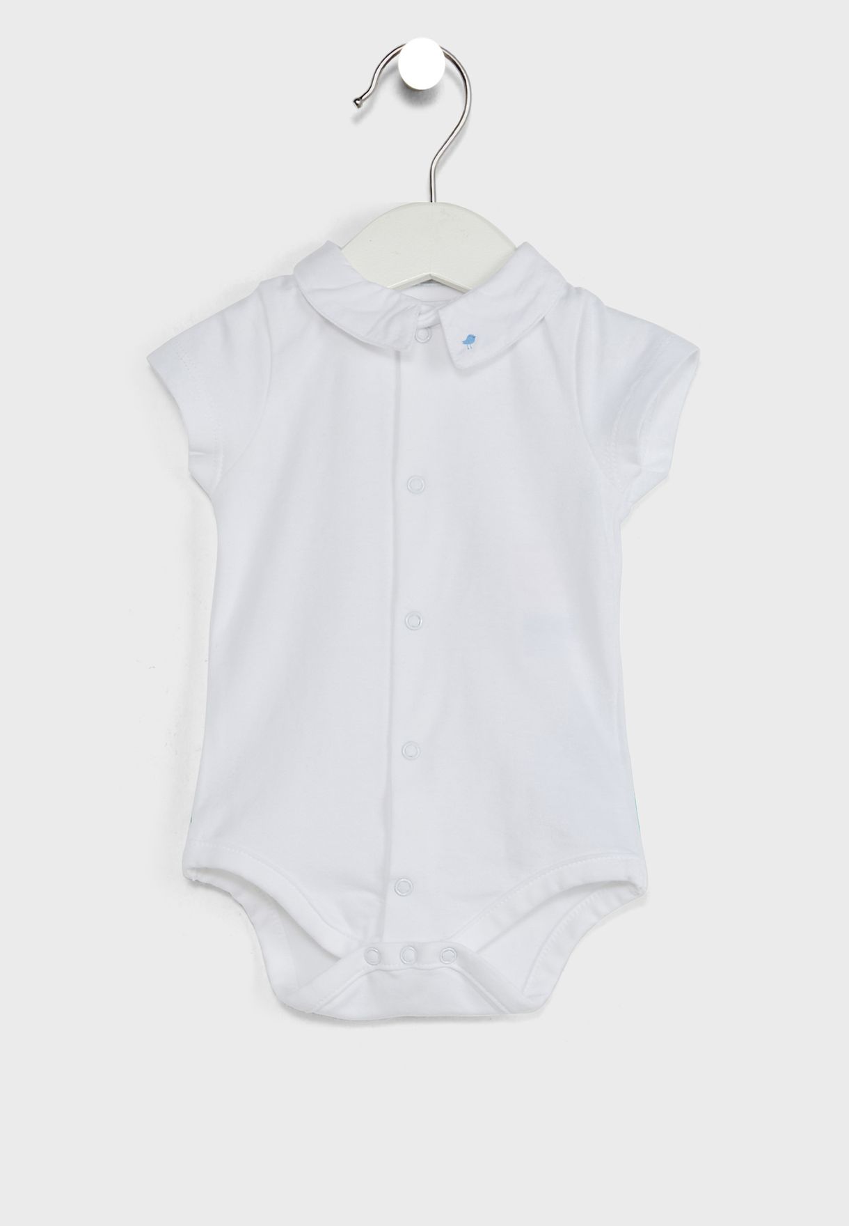 Infant Front Snap Button Fastener Bodysuit