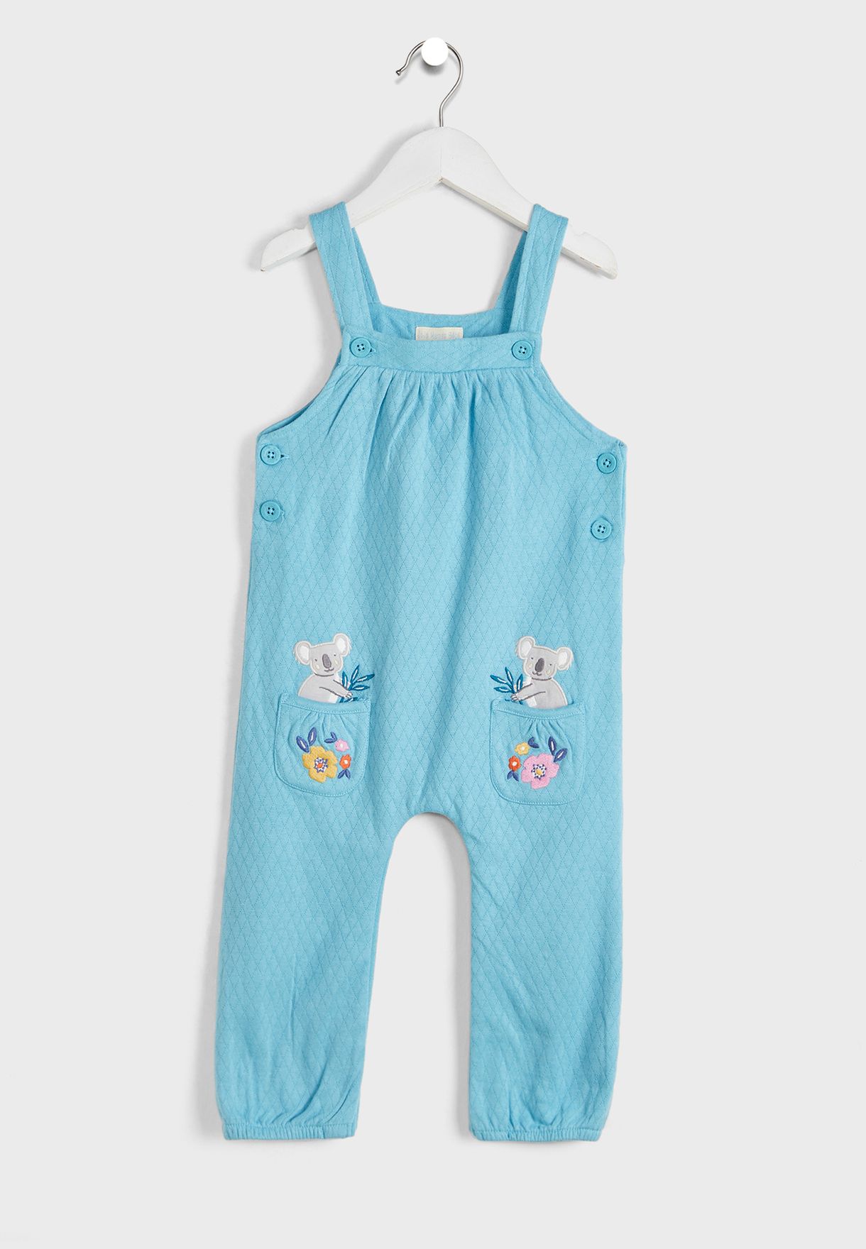 Kids Koalas Out Of Pockets Quilted Dungarees & Top